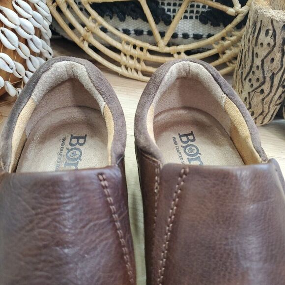 Born Nigel Shoes Loafers Mens 10M Slip On Leather Brown Comfort Professional main image 12